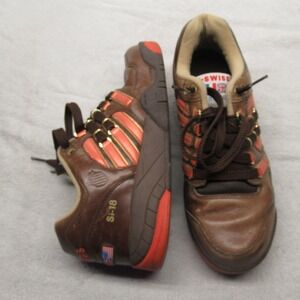 K Swiss Si-18 International‎ Mens 8.5 Shoes Brown Leather Sneakers RARE